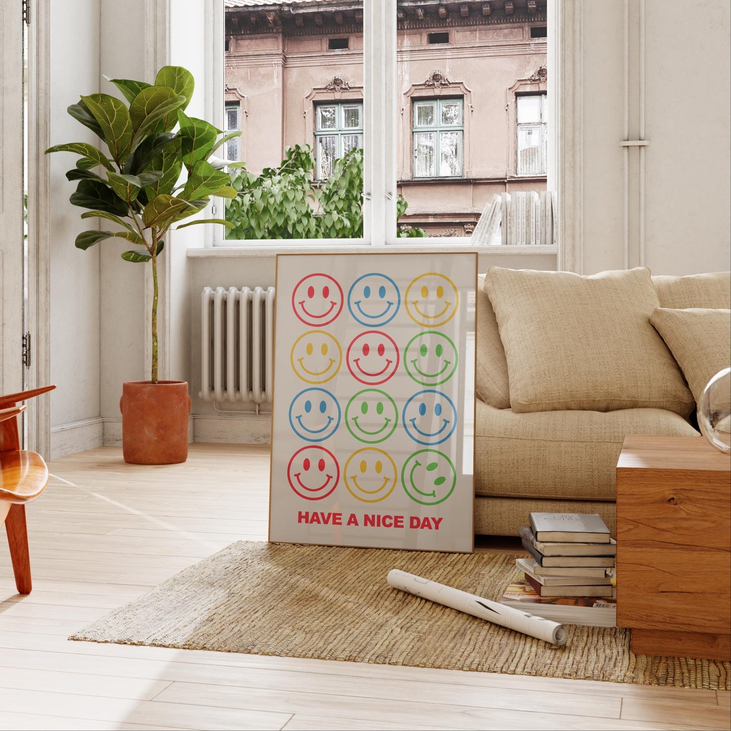 Smiley Face Print