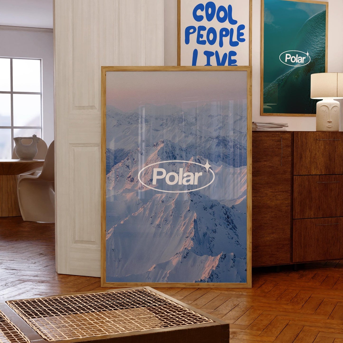 Mountain Range Polar Print