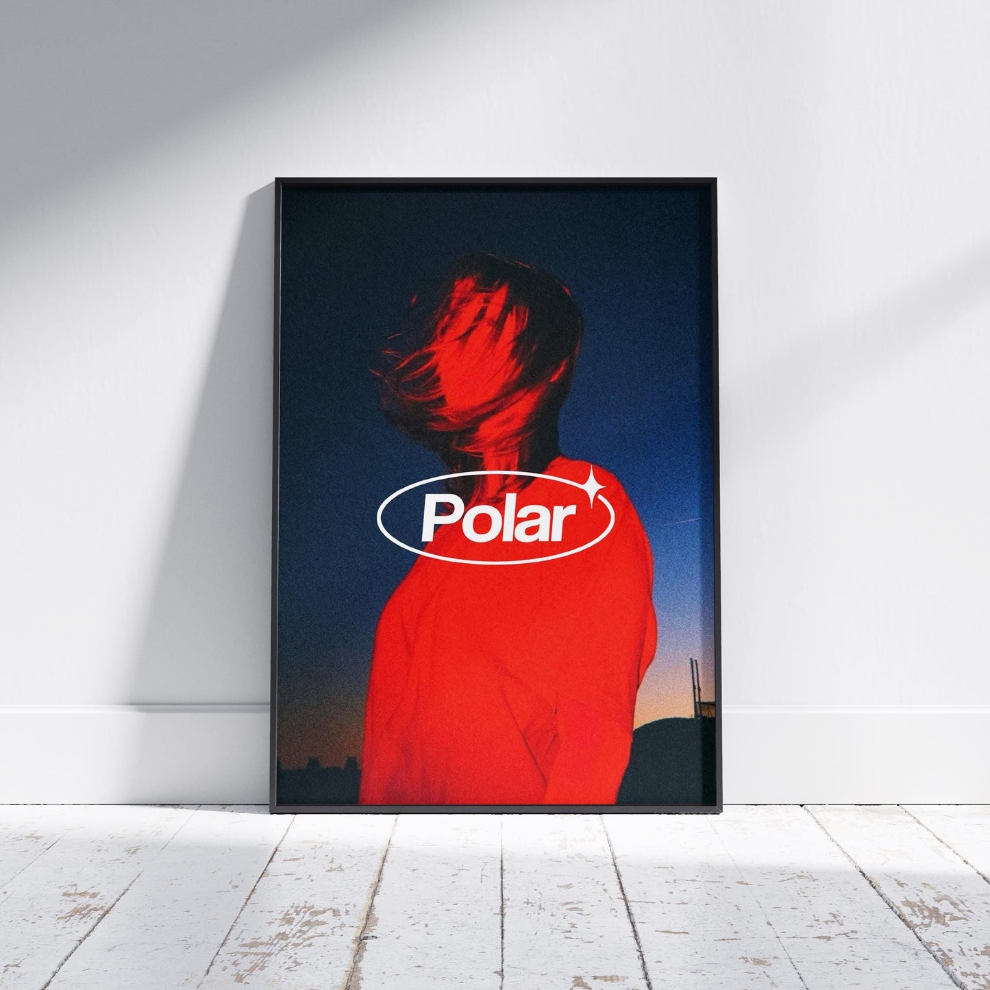 Girl in Red Print