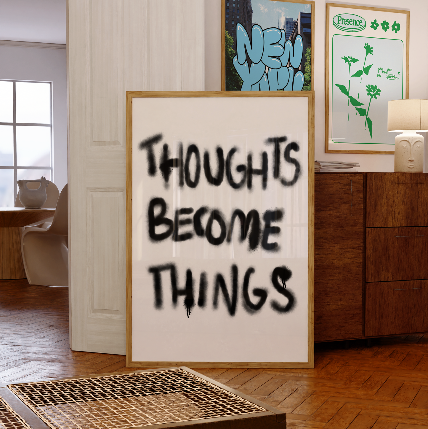 Thoughts Become Things Graffiti Print