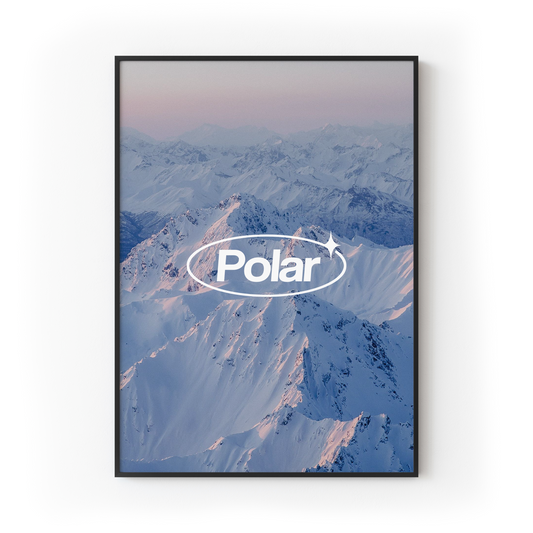 Mountain Range Polar Print