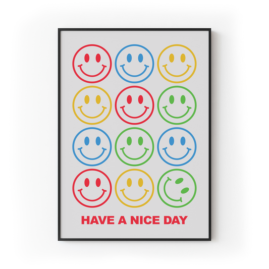 Smiley Face Print